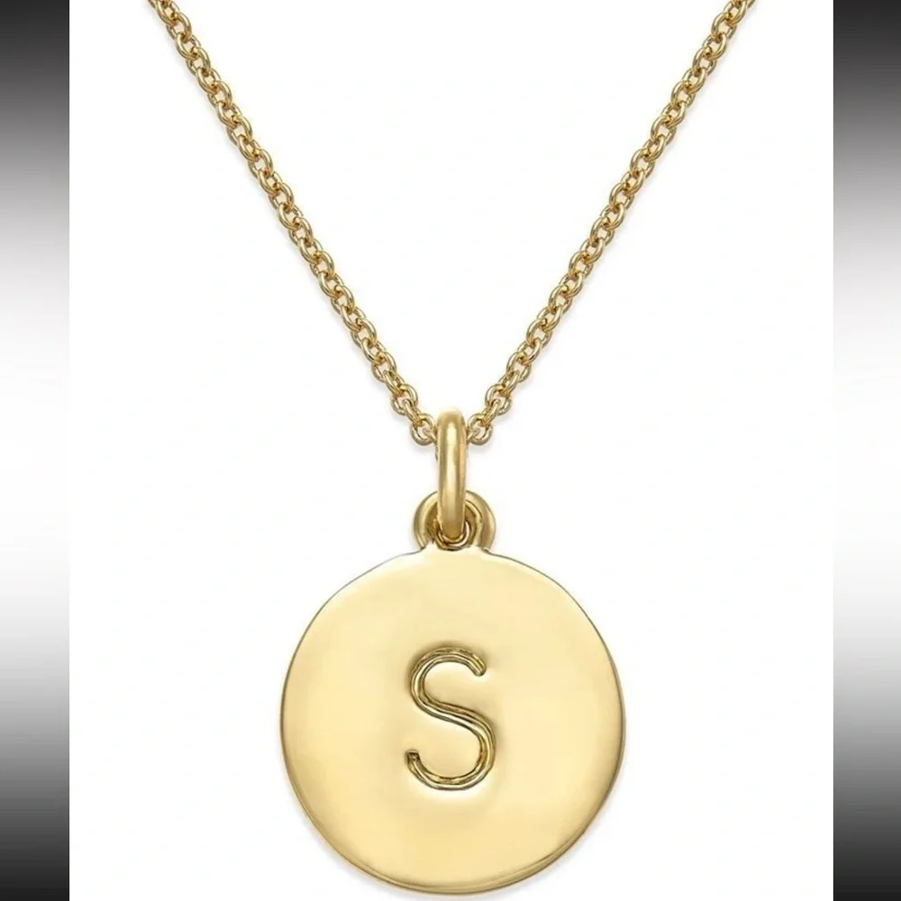 Kate Spade New York Initial Pendant Necklace S Gold